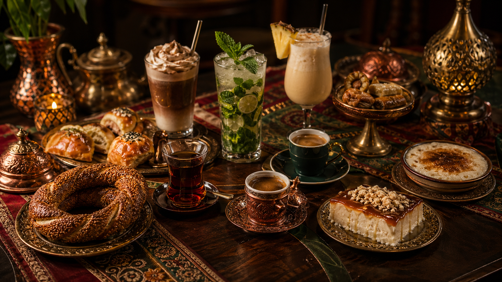 Carte du Cafe Olympia et produits signature