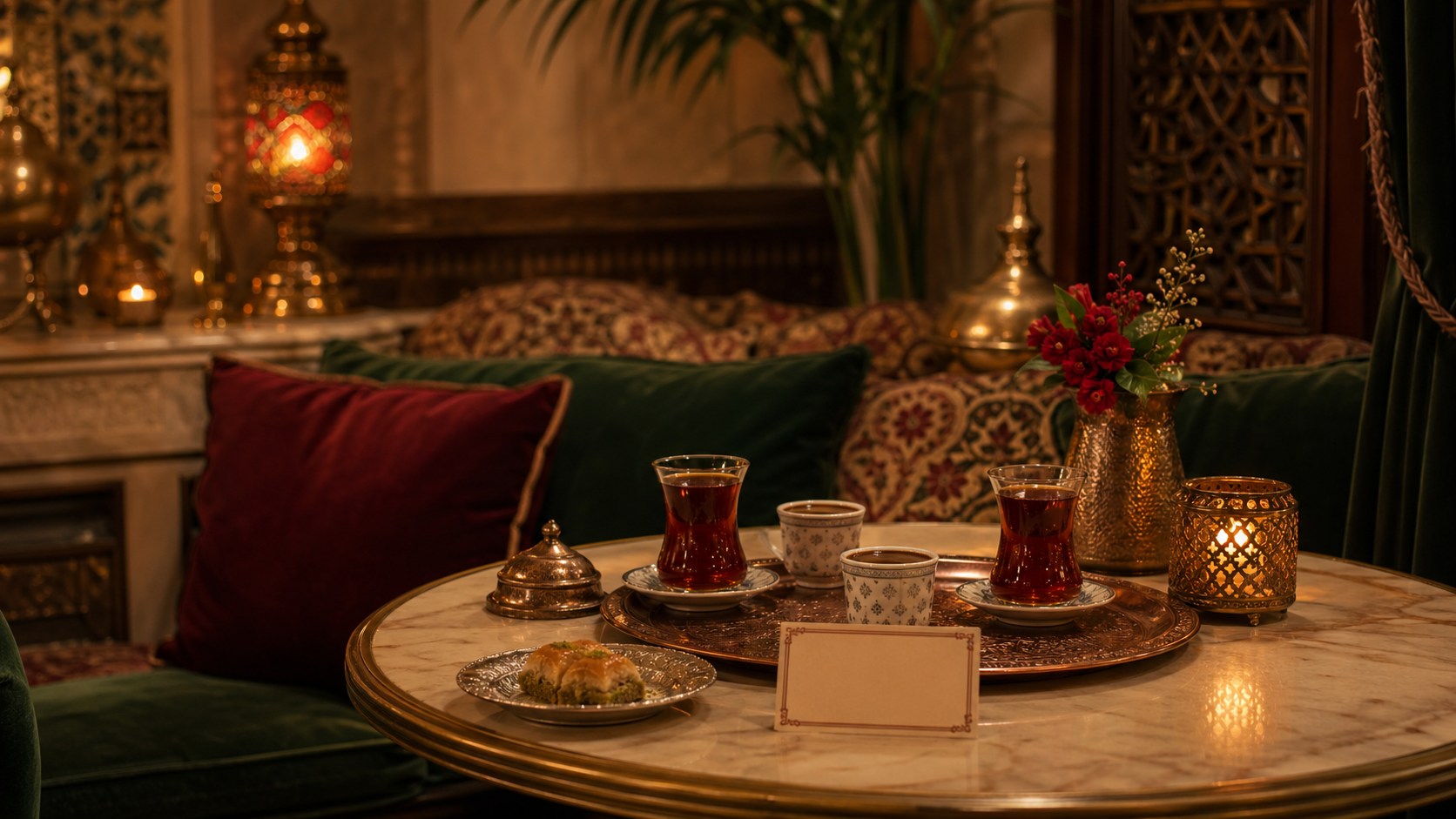 Table r&eacute;serv&eacute;e au Cafe Olympia